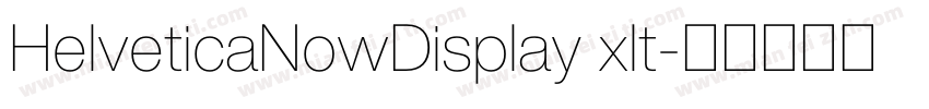 HelveticaNowDisplay xlt字体转换